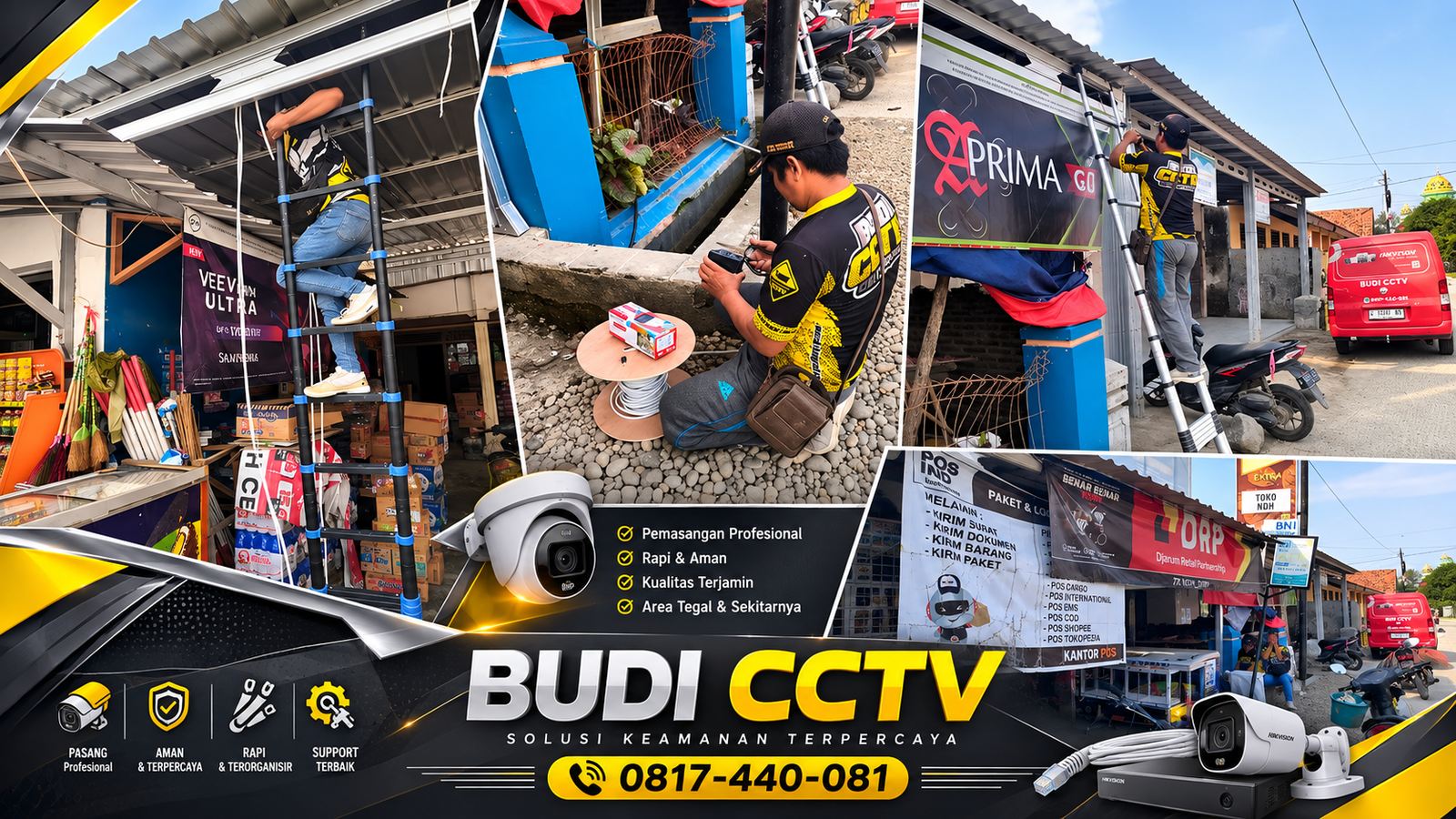 Instalasi CCTV Hikvision di Toko Sembako Batang, Pilihan Merek Terpercaya