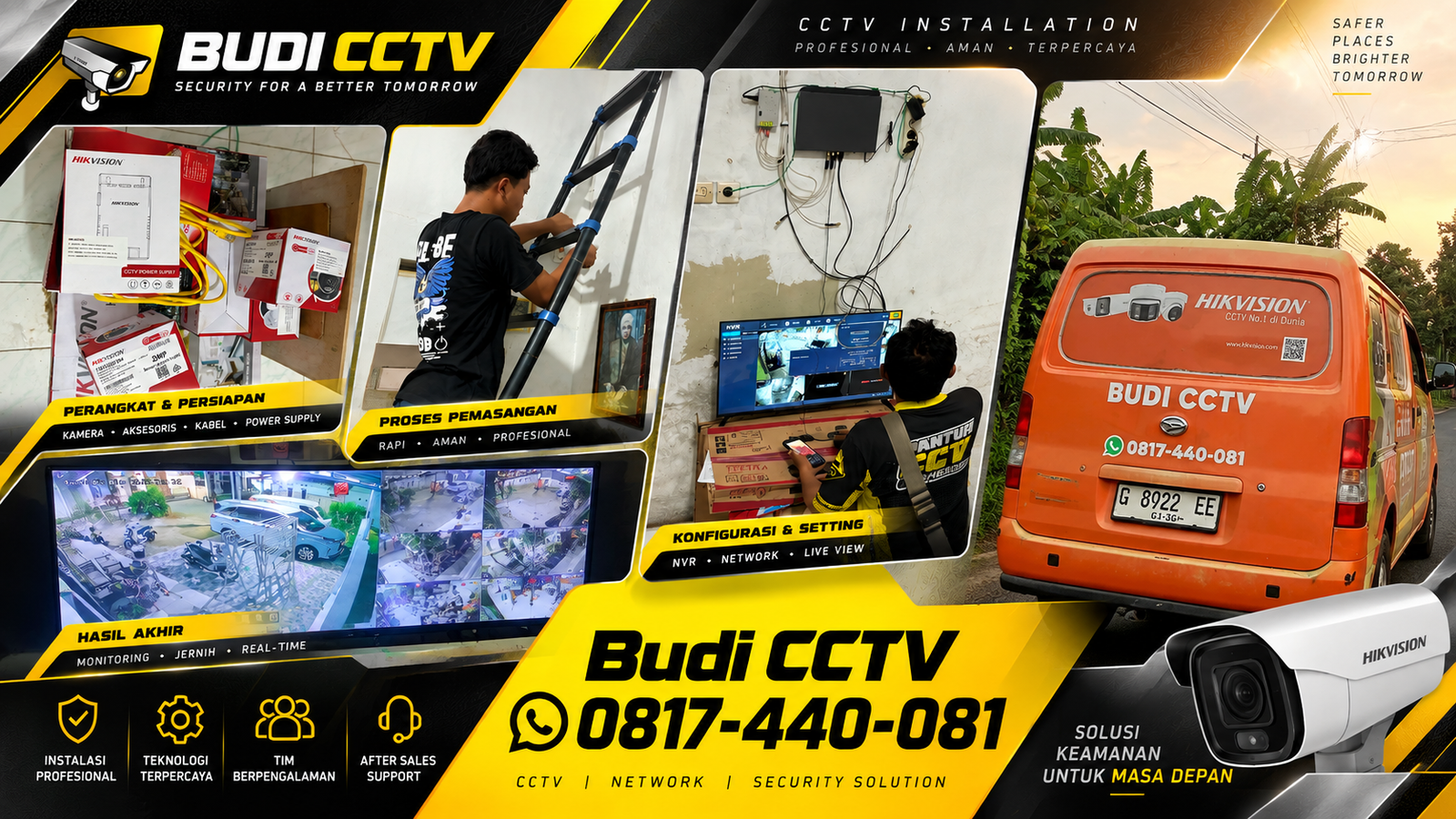 Instalasi CCTV Hikvision di Gudang Batang, Sistem Penyimpanan Rekaman Optimal