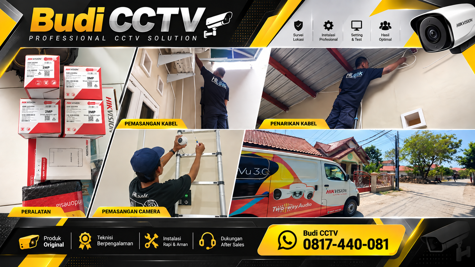 Instalasi CCTV Hikvision untuk Rumah di Batang, Akses Sistem Lebih Terjaga
