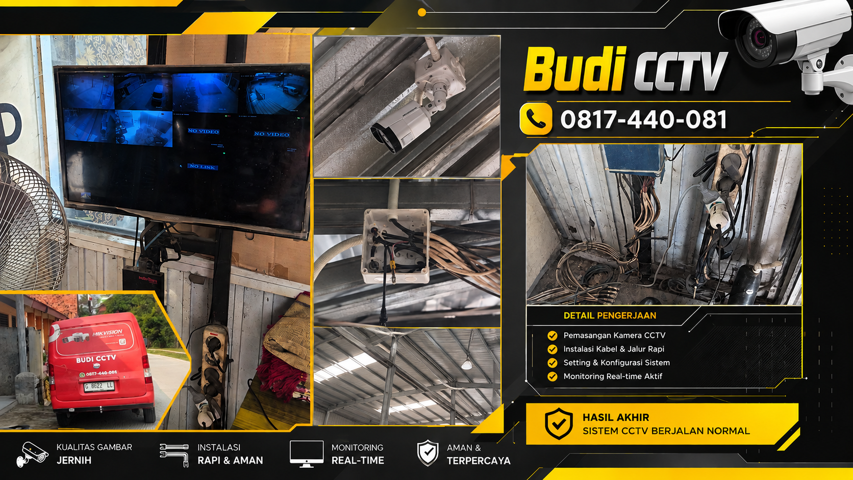 Instalasi CCTV Hikvision Gudang Batang, Hemat Anggaran